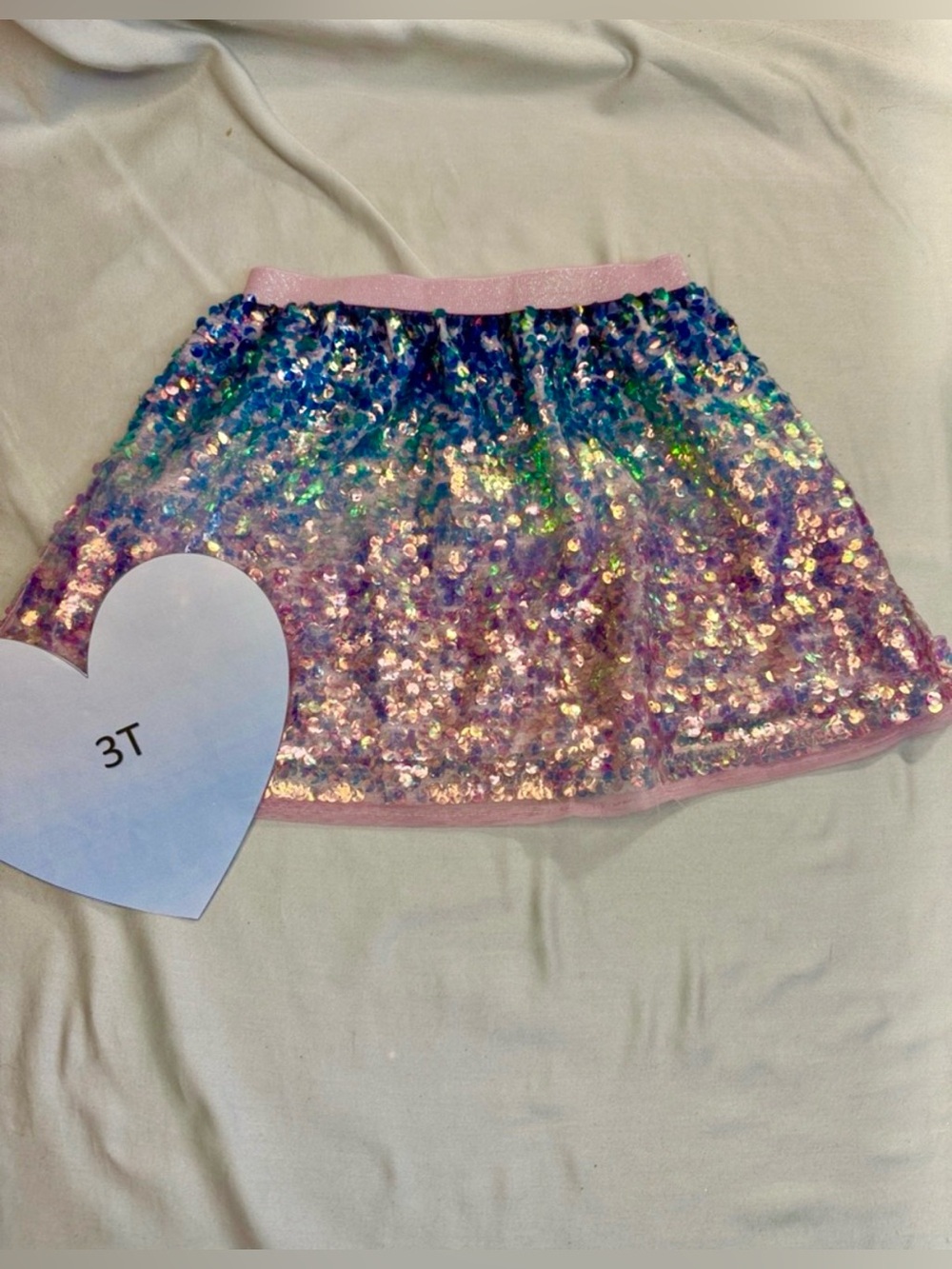 H&M - LIKE NEW - Multicolor Sequin Skater Skirt